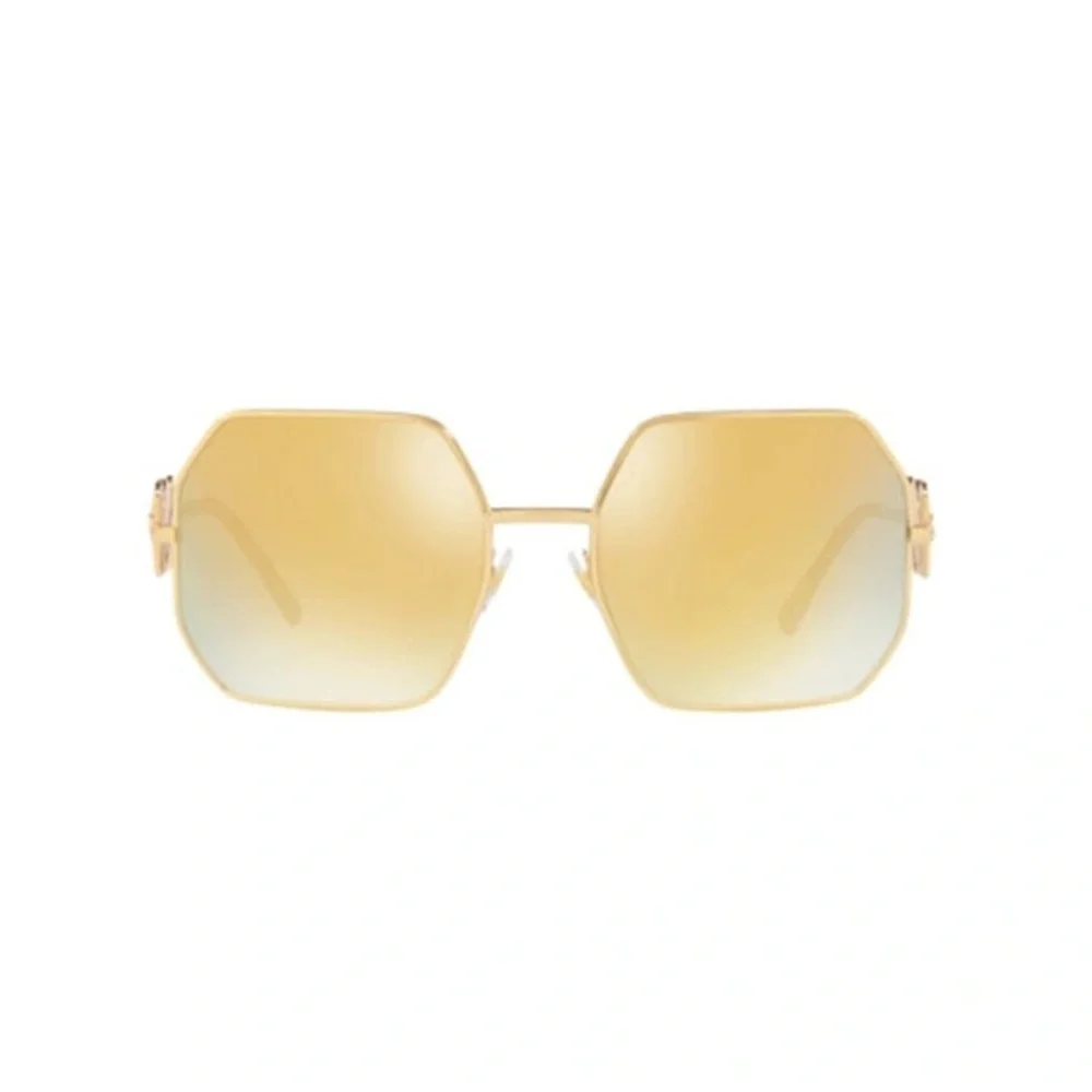 NEW VERSACE VE2248 10027P GEOMETRIC SUNGLASSES MOD 2248 1002/7P GOLD EYEWEAR - Picture 2 of 4